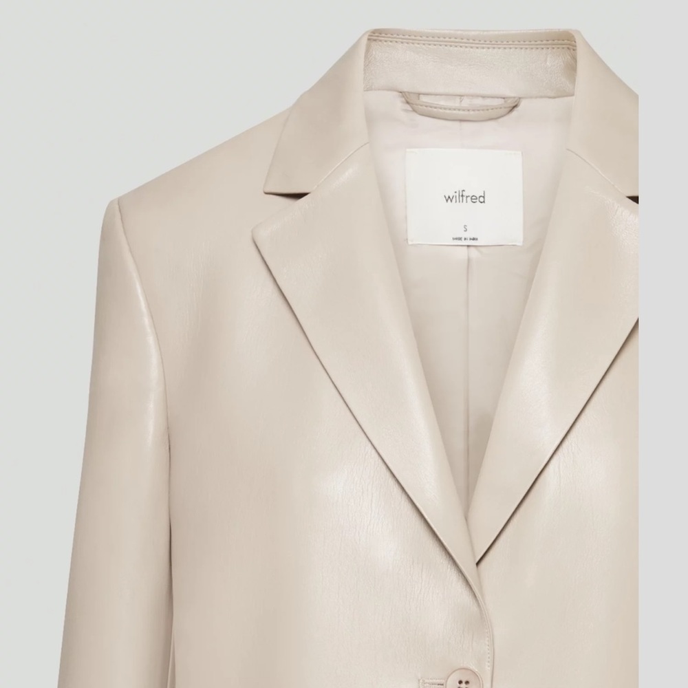 Aritzia Wilfred Memories Blazer Taupe Size Small